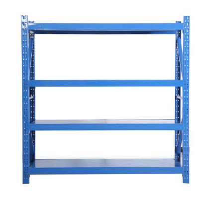 China China Wholesale High Quality Storage Rack Made Metal Shelving Shelves Supermarket Furniture Steel With 4 Layers Warehouse Rack Desk for sale