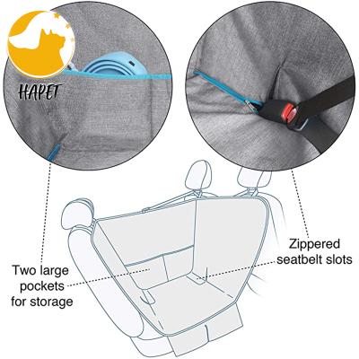 China Durable Waterproof Dog Car Seat Cover Non Slip Durable Heavy Duty Washable Compatible Pet Car Seat Cover for sale