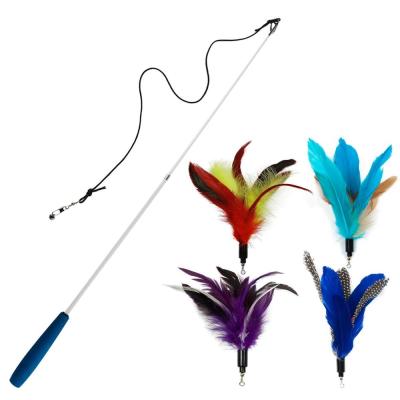 China Viable Cat Toys - Feather Cat Teaser Toys - Natural Feather Refills for Cat Wand Toy for sale