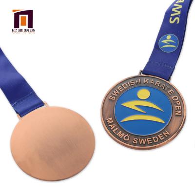 China Personalized Customizable Hollow Out Design Custom Printing Ribbon Medal for sale