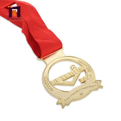 China Good Quality Customizable Medal Maker Customized Marathon Medal Souvenir With Ribbon for sale