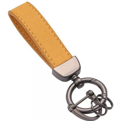 China Leather Wholesale Manufacturers Bulk Logo Designer Metal Custom Sublimation Chaveiro Mute Key Chain Leather Key Chain for sale