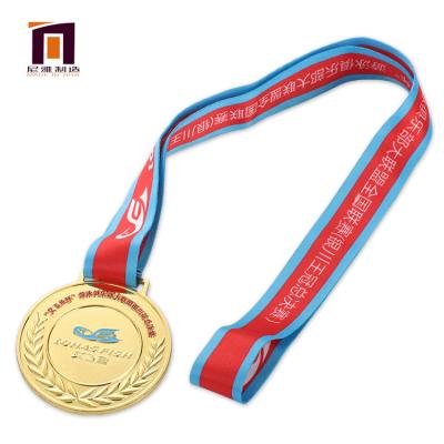 China Customizable Multi Color Good Quality Craft Gold 3D Exquisite Embossing Award Medals 2D for sale