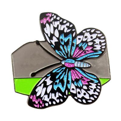 China Wholesale Cheap Metal Sublimation Butterfly Hard Europe Manufacture Custom Enamel Lapel Pin for sale