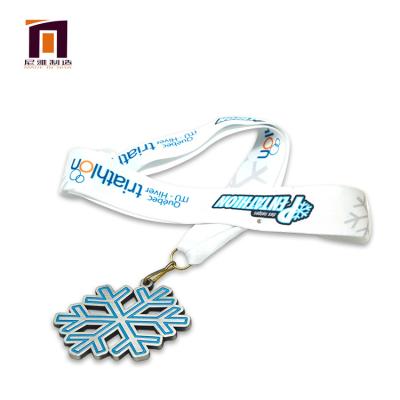 China Factory Customizable High Quality Multi Color China Souvenir Flower Shape Medal for sale