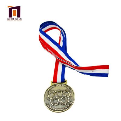 China Personalized Customizable Popular Souvenir Gift Design Engraving Printing Sports Chinese Character Medal for sale