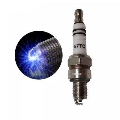 China Auto Part Spark Plugs High Performance Ceramic Burner Electrode Motorcycle Engine Part Iridium C7hsa A7tc Single Spark Plug For Gy6 for sale