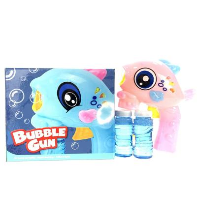 China Other Outdoor Water Soaker Equipment Playground Toys Mengmeng Fish Light Bubble Gun Two Color Mixed Gun for sale