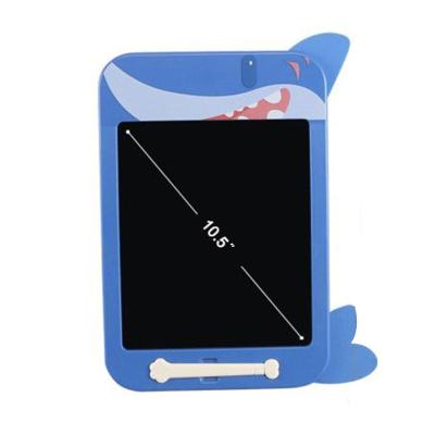 China Cute Cartoon Style 10.5 Inch LCD Screen Shark Drawing Board Monochrome Writing Board for sale