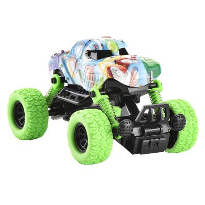 China Four Wheel Climbing Pullback 4WD Car Power Sprint Racing Offroad Sprint Plastic Toy Truck SUV for sale