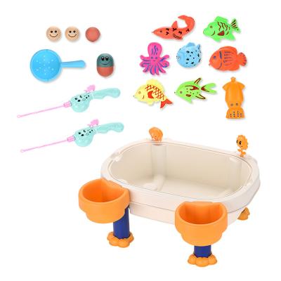 China Multifunctional Fishing Toys Set Board Games Family Games Interactive Water Table For Kids Summer Toys Bath Toys for sale