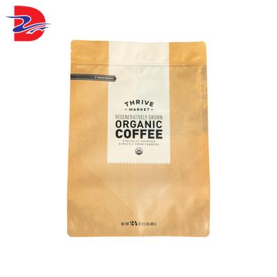 China Safety China Custom Stand Up Lock Plastic Seal Pouch Coffee Tea Zip Vacuum Packaging Bags for sale