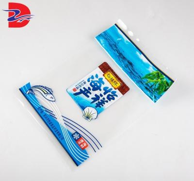 China New Safety Promotion Custom Printed Plastic Frozen Frozen Food Shrimp Flat Packing Bag for sale