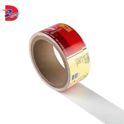 China Anti-counterfeit Plastic Labels Adhesive Labels Labels Sauce Bottle Label Sticker for sale