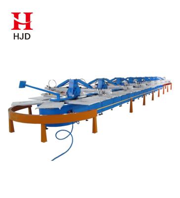 China Automatic Fabrics Printer 16 Color T Shirt Silk Screen Printing Machine Good Price for sale