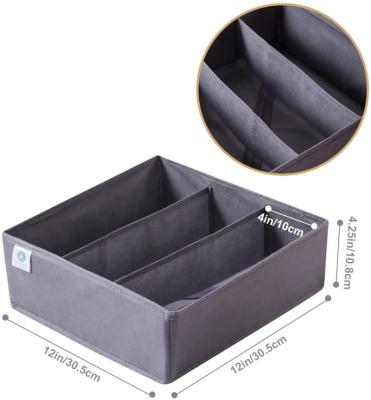 China New Drawer Closet Wardrobe Organizers Underwear Large Storage Bag Box Three-Layer Case Closet Bra Organizer Crush Free Grids for sale