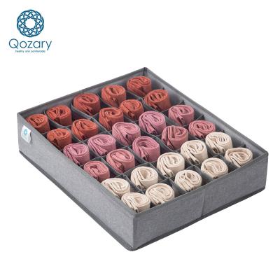 China Best Factory Sale Modern Price 30Cell Cationic Tissue Sock Drawer Organizer For Drawer Closet for sale