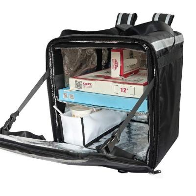 China Pizza Food Delivery Backpack Insulated Double Decker Bag for sale