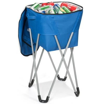 China Insulated Collapsible Portable Folding Ice Tub w/Travel Carry Bag Standing Cooler for sale