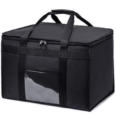 China Large Waterproof Insulated Pizza Delivery Bag , Thermal Food Delivery Cooler Bag for sale