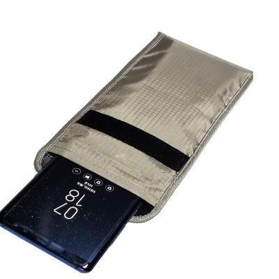 China Eco-friendly GPS RFID Anti-spy Signal Blocking Bag Shielding Pocket Faraday Cage Bag for sale