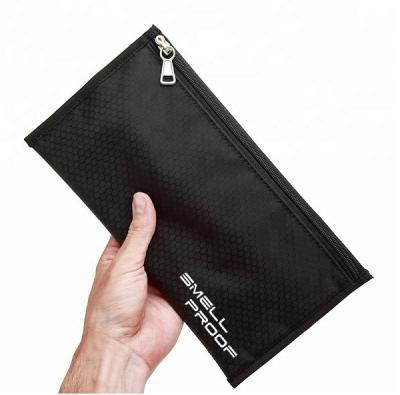 China Custom Flat Smell Proof Pouch Smell Proof Bags, Smell Perfume Proof Bag With Activated Carbon Lining for sale