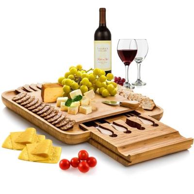 China Amazon Best Selling Disposable Bamboo Cutting Board Cheese Board Set for sale