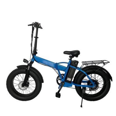 China Wholesale 48V Aluminum Alloy Charge Ebike 20 Inch Electric Fat Tire 350W/500W/750W Folding Bike for sale