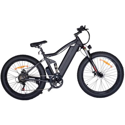 China 2022 New 26inch Mountain Bike 500w 48v Electric Bicycle Ebike Poland Eu Electric Bike Full Tire Door-to-Door Suspension Current Fat for sale