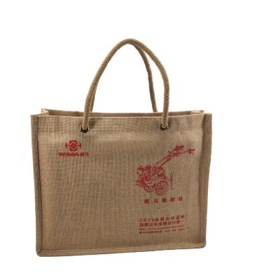 China Other Hot Selling Jute Fashion Wholesale High Quality Handbag Can Be Customized Printing Jute Bag for sale