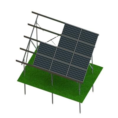 China Hot Galvanize Xiamen BSL Steel Ground Mounted Solar PV With Ground Screw Base Or Concrete Base for sale