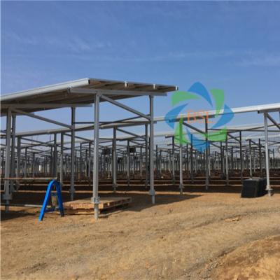 China Hot Galvanize Steel Aluminum Solar Panel Mounting Structure 12MW PV Ground Mounting System for sale