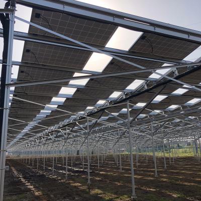 China Hot Galvanize Solar Panel Steel Aluminum Ground Mounting Solar Ground Racking Structure for sale