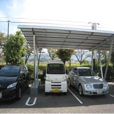 China Easy Install Waterproof HDG Parking Lot Steel Structure Solar Panel Mounting System for sale