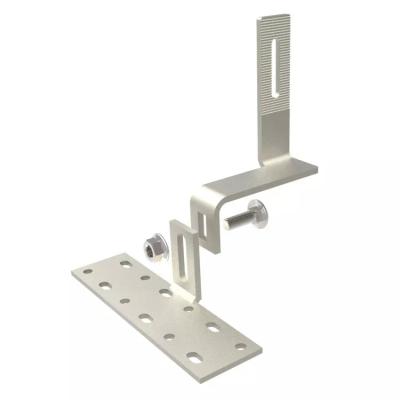 China Good Quality Stainless Steel Adjustable Solar Panel Brackets Stainless Steel Tin Roof Hook For Solar for sale