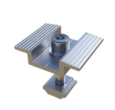 China AL6005-T5 China Factory Aluminum Solar Mid Roof Clamp Clamp For Solar Panel for sale