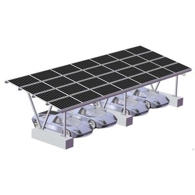 China Commercial Custom Solar PV Parking Lot Panel Mounting System With Aluminum Frame for sale