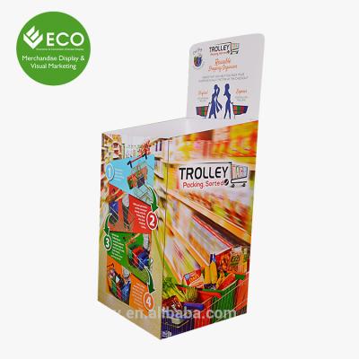 China Customized Vending Cardboard Bin And Promotional Materials For Shopping Mall Used for sale