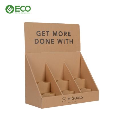 China High Quality Cosmetics Food Display Counter Mall Cardboard Tabletop PDQ Display Stand for sale