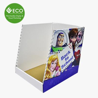 China Factory Customized Toy Book Display Rack Cardboard Reatial Custom Display Stand Counter for sale