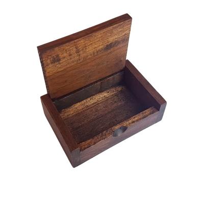 China Handmade Simple Antique Style Square Gift Storage Box Wooden Gift Box Wood Box With Lid for sale