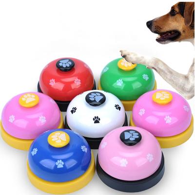 China ABS+Metal Non Bottom Bottoms Rubber Dog Door Bell For Cats Clear Dog Potty Training Ring Pet Tool Communication Device Clickers Metal Bell for sale