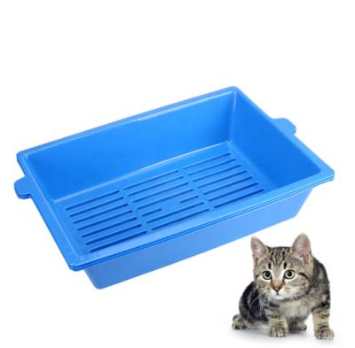 China Self Cleaning Plastic Clean Easy Viable Grooming 3 Interlocking Trays Cat Litter Camping Pet Toilet Cat Litter Box for sale