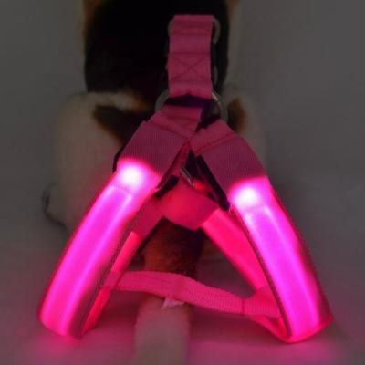 China Reflective Multi Size Rechargeable Led Dog Harness for sale