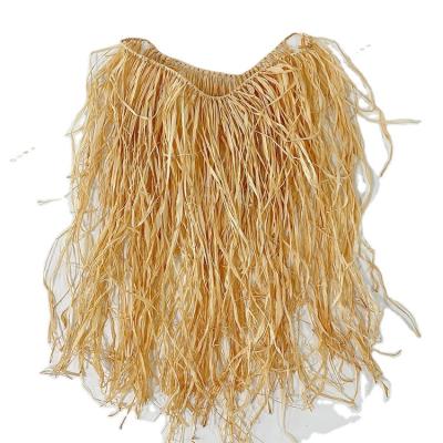 China Festival Decoration Raffia Polynesian Dance Skirt For Birthday Party Grass Bikini Set Hawaii Tropical Supplies for sale