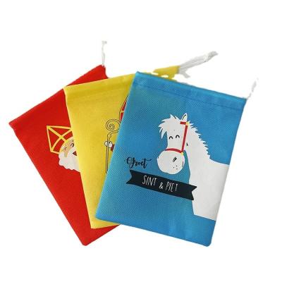 China Hot Selling Eco - Friendly Non Woven Small Drawstring Bags With Custom Logo for sale