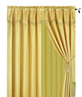 China Wholesale Cheap Luxury Insulated Jacquard Rod Drapery Window Curtain For Living Room for sale