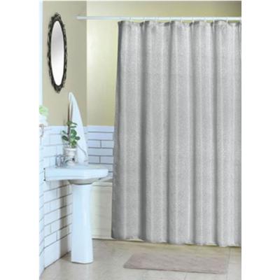 China Sustainable wholesale cheap elegent jacquard fabric polyester shower curtain for bathroom for sale