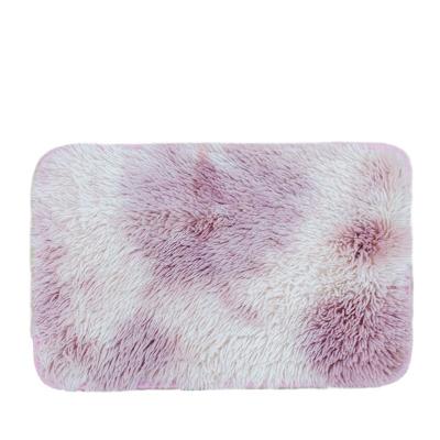 China Wool-like Absorbent Non-Slip Rug Bathroom Living Room Washable Knot Dyed for sale