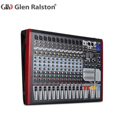 China Bar Glen Ralston Professional Console 12 Audio Mixer Channels with DJ Mixer Audio Mixer for sale